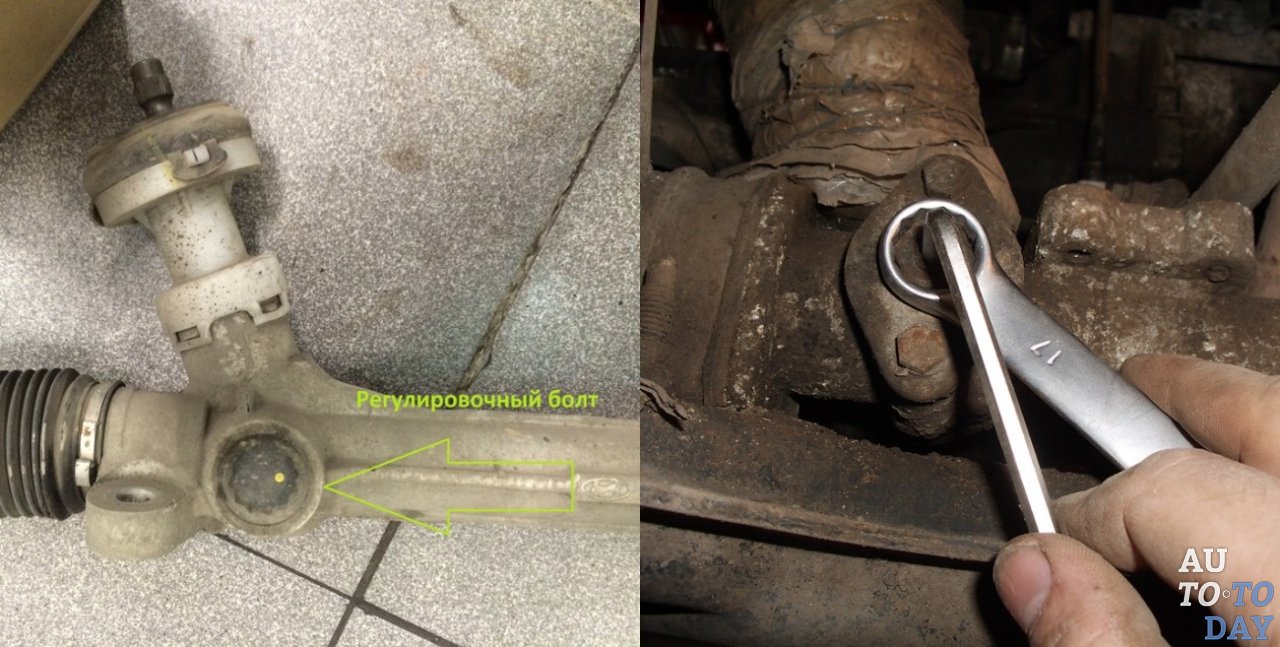 Регулировка рулевой рейки Регулировка рулевой рейки