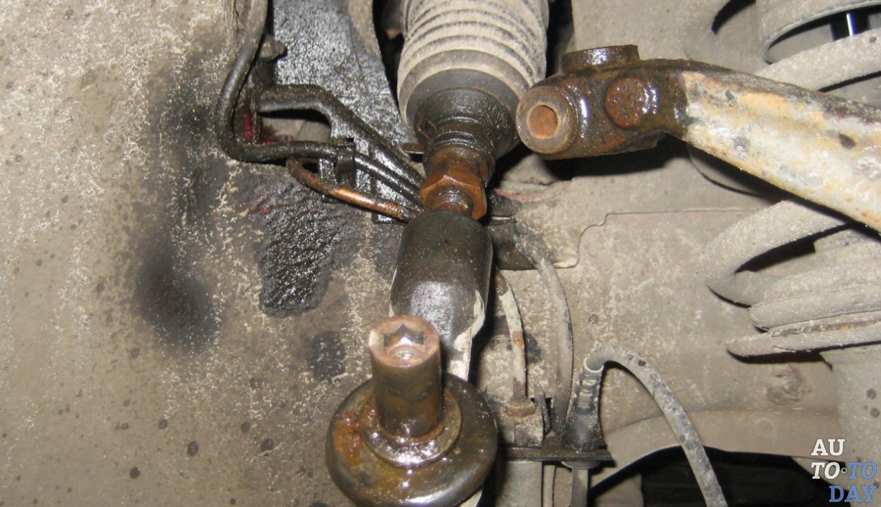 Замена наконечников рулевой тяги Замена наконечников рулевой тяги