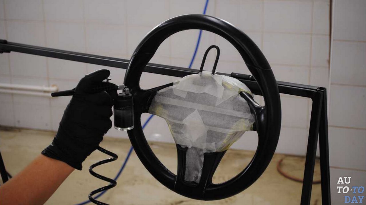 Покраска рулевого колеса Покраска рулевого колеса