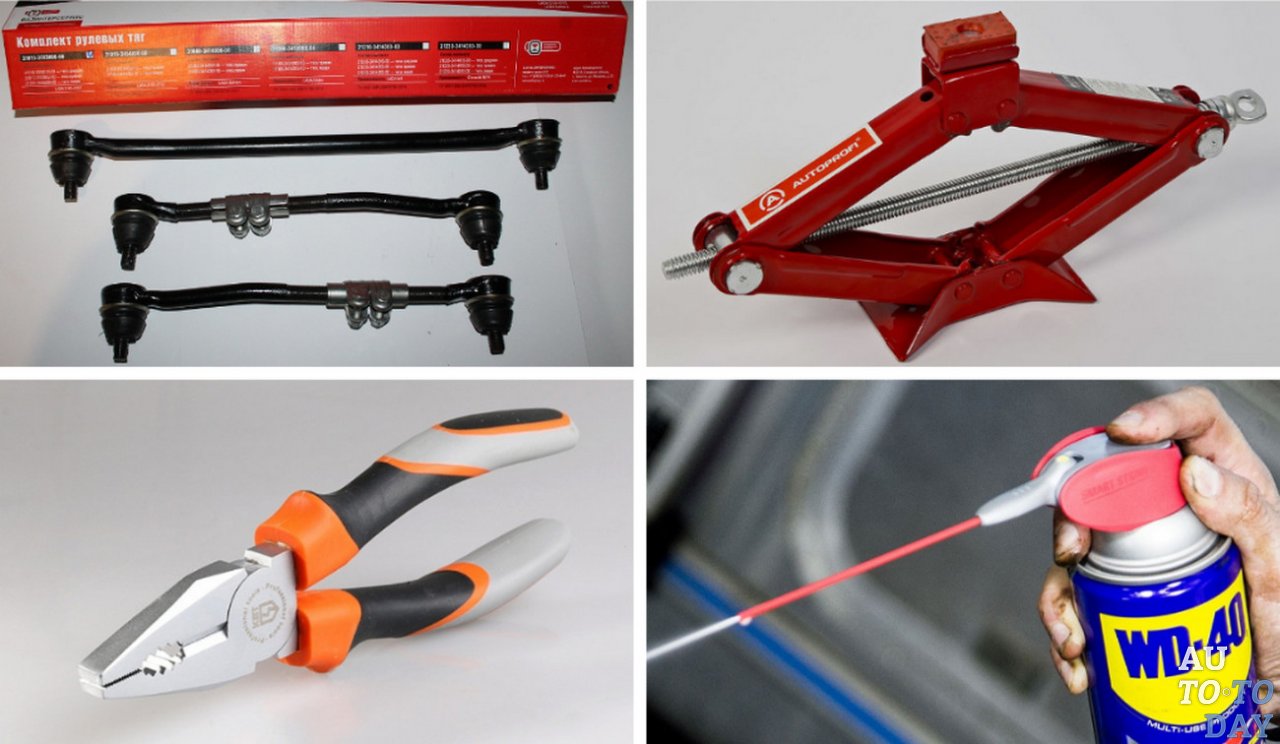 Приспособления для замены рулевой тяги