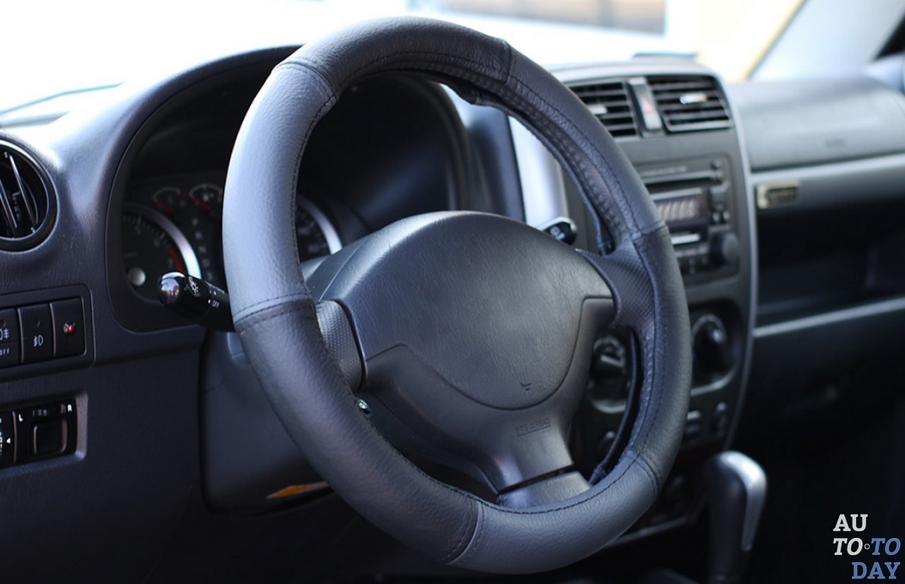 Кожаный чехол на руль