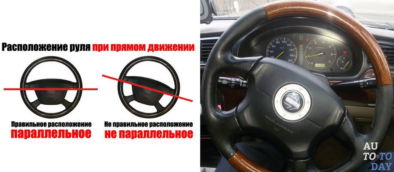 Машина стоит не ровно