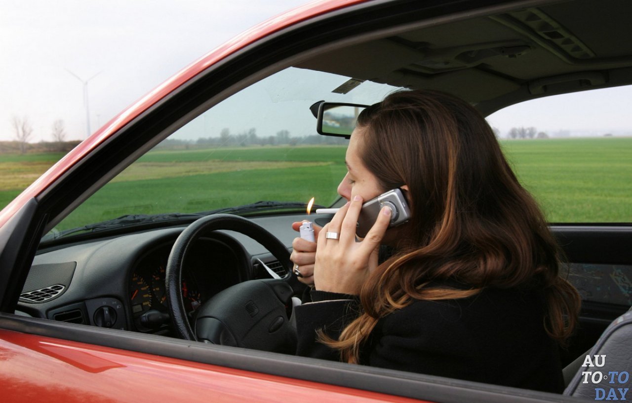 Курение за рулем